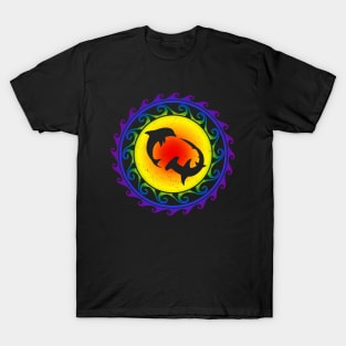 LGBTQ Pride Hawaii Hammerhead Shark and Dolphin T-Shirt